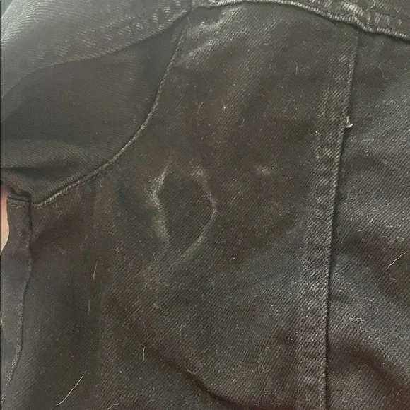 Zara Black Denim Jacket with Red Floral Embroidery Western concert vibes - Picture 8 of 8